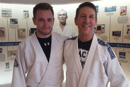 Andy Edwards Visits The Gracie Academy - August 2016